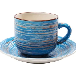 Tasse à café Swirl bleu (2-parts)