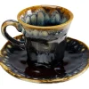 Tasse à espresso Lio bleu nuit (2-parts)