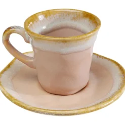 Tasse à espresso Nala rose (2-parts)