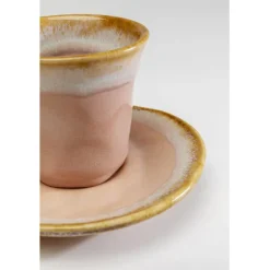 Tasse à espresso Nala rose (2-parts)