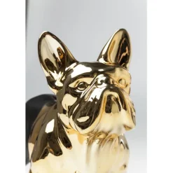 Tirelire Bulldog doré-noir