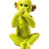 Tirelire Monkey Iwazaru citron vert