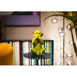 Tirelire Monkey Iwazaru citron vert