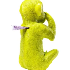 Tirelire Monkey Iwazaru citron vert