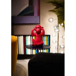 Tirelire Monkey Kikazaru rouge
