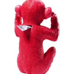 Tirelire Monkey Kikazaru rouge