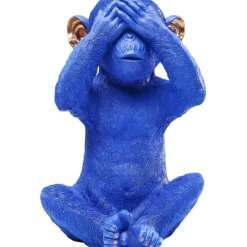 Tirelire Monkey Mizaru bleu