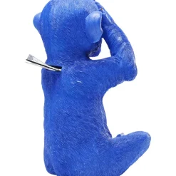 Tirelire Monkey Mizaru bleu