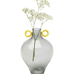 Vase Amore Handle gris 23cm