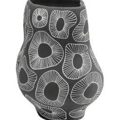Vase Anemone gris 33cm