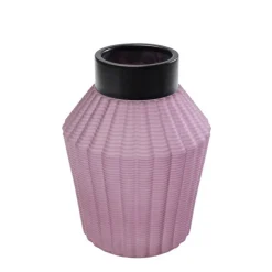 Vase Barfly fuchsia mat 28cm