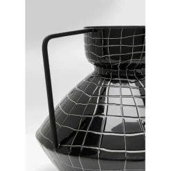 Vase Black Mesh Handle 29cm