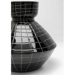 Vase Black Mesh Handle 29cm