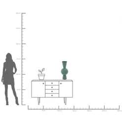 Vase Blow pétrole 60cm
