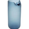 Vase Buckle bleu 33cm
