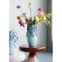 Vase Butterflies bleu clair 50cm