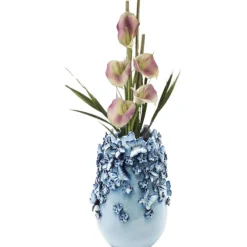 Vase Butterflies bleu clair 35cm