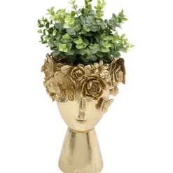 Vase décoratif Flowercrown doré 20cm