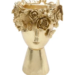 Vase décoratif Flowercrown doré 20cm