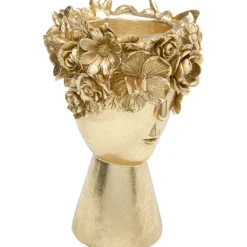 Vase décoratif Flowercrown doré 20cm