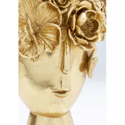 Vase décoratif Flowercrown doré 20cm