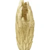 Vase Feathers doré 80