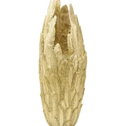 Vase Feathers doré 80