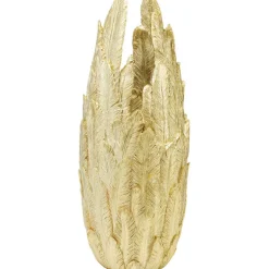 Vase Feathers doré 80