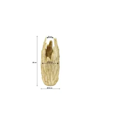 Vase Feathers doré 80
