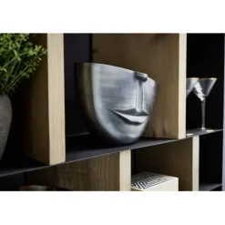 Vase Half Face anthracite 31cm