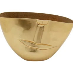 Vase Half Face doré 46cm