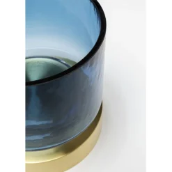 Vase Lumi bleu 18cm