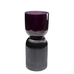 Vase Marvelous Duo fuchsia gris 40cm