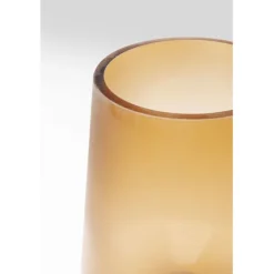 Vase Noble Ring ambre mat 26cm