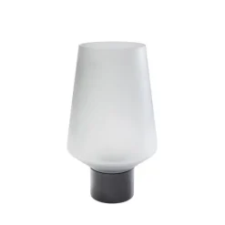 Vase Noble Ring gris mat 26cm
