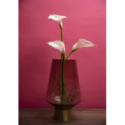 Vase Noble Ring marron 40cm