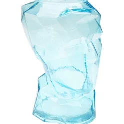 Vase Prisma Face bleu clair 30cm