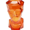 Vase Prisma Face orange 30cm