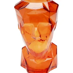 Vase Prisma Face orange 30cm