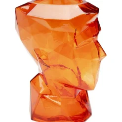 Vase Prisma Face orange 30cm