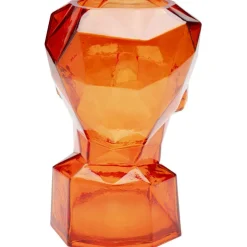 Vase Prisma Face orange 30cm