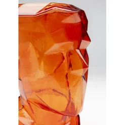 Vase Prisma Face orange 30cm