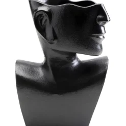 Vase Rostro Side noir 27cm