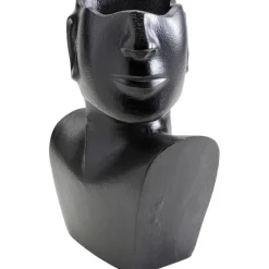 Vase Rostro Side noir 27cm
