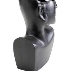 Vase Rostro Side noir 27cm