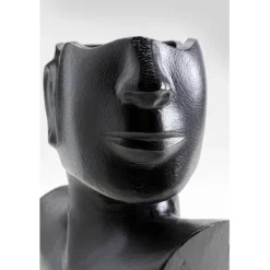 Vase Rostro Side noir 27cm