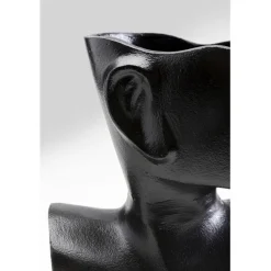 Vase Rostro Side noir 27cm
