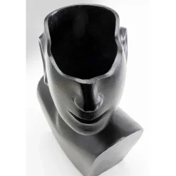 Vase Rostro Side noir 27cm