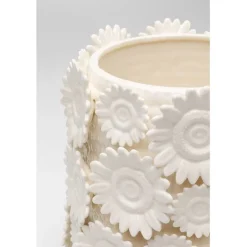 Vase Sunflowers blanc 30cm