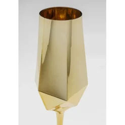 Verre à champagne Diamond Gold